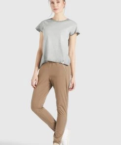 Khujo MATAMA - T-shirt Con Stampa - Grau, Donna -Offerte khujo Negozio 4ca0b3802ed34bd492205fd0cd056a8e