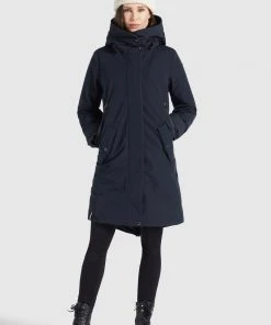 Khujo CHARLYN2 - Cappotto Invernale - Dunkelblau, Donna