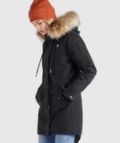 Khujo CODISH - Cappotto Invernale - Schwarz, Donna -Offerte khujo Negozio 4e24bdf6293740c09db5b7a27bfa51d4