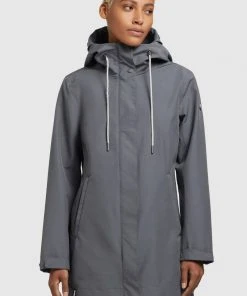 Khujo ARTISA - Parka - Graublau, Donna