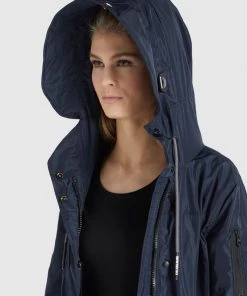 Khujo CATHARINA - Parka - Dunkelblau, Donna -Offerte khujo Negozio 4fe12429bc27431192a656fc6f358b73