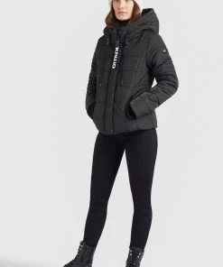 Khujo SYBILLE LIGHT - Giacca Invernale - Dunkelgrau, Donna -Offerte khujo Negozio 52b96ceb0dcb48f1806f7f5a36b71961