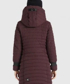 Khujo TOOTS PEACHED - Cappotto Invernale - Weinrot, Donna -Offerte khujo Negozio 5364be5c1585442fa3efcb134f0ef8eb