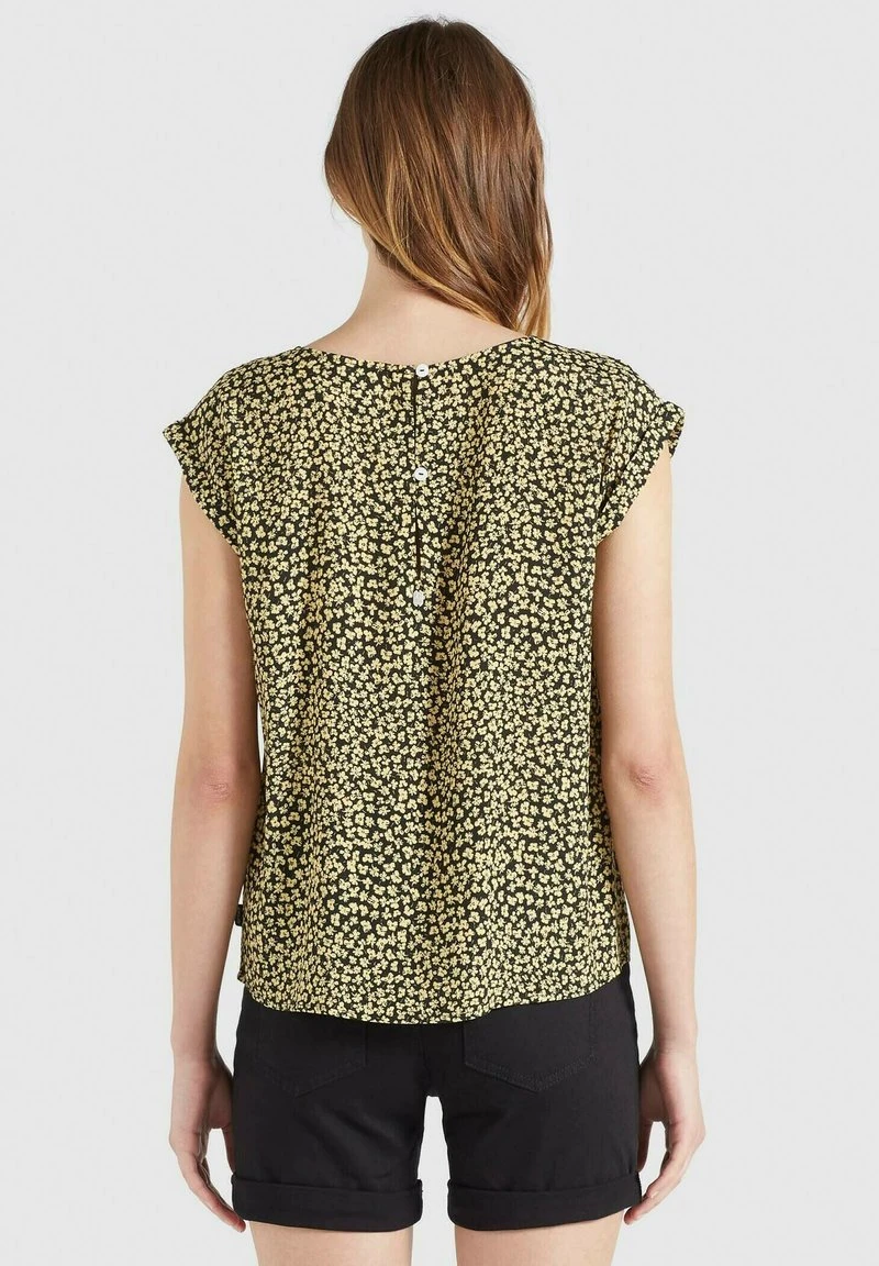 Khujo LOMBA - Camicetta - Schwarz-gelb Geblümt, Donna 5 Khujo LOMBA - Camicetta - Schwarz-gelb Geblümt, Donna - immagine 3