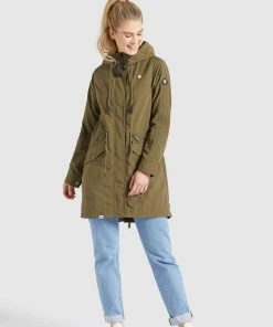 Khujo NEPHELE - Parka - Khaki, Donna -Offerte khujo Negozio 53a0edec78964c30b418a3691332182c