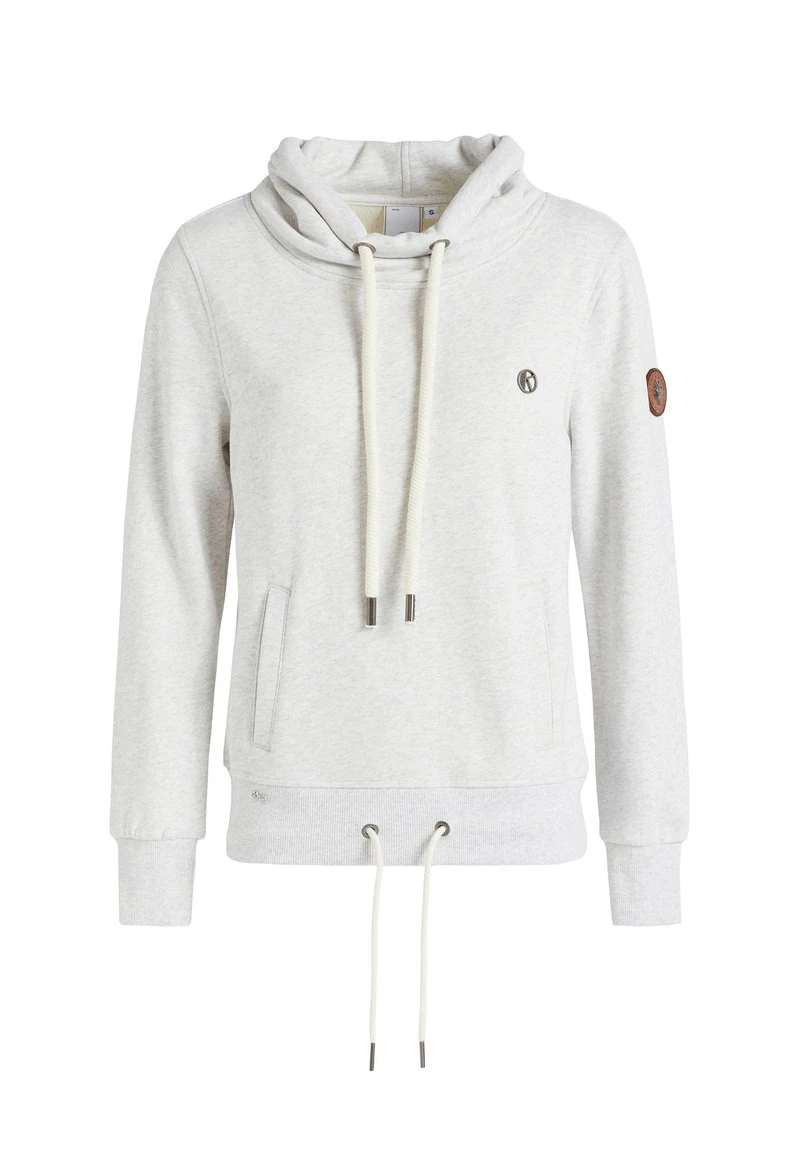 Khujo TEMPA - Felpa Con Cappuccio - Hellgrau Meliert, Donna 11 Khujo TEMPA - Felpa Con Cappuccio - Hellgrau Meliert, Donna - immagine 9