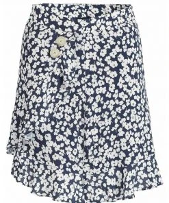 Khujo UNDINE - Gonna A Campana - Dunkelblau-weiß Geblümt, Donna -Offerte khujo Negozio 5702643c15c84746848ac86418fbe457