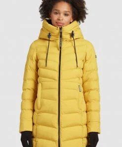 Khujo TUHANI MATT - Cappotto Invernale - Gelb, Donna