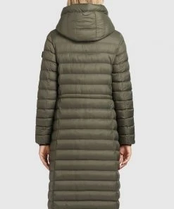 Khujo MIMI SHINE - Cappotto Invernale - Dunkeloliv, Donna -Offerte khujo Negozio 5a47ad78c708404fbdce86bacf7b780f