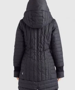 Khujo MANTEL TOPSY2 - Cappotto Invernale - Schwarz Weiß Meliert, Donna -Offerte khujo Negozio 5a50fd8465044643b9ab68d5f57b13d6