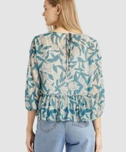 Khujo KLEMENTINA - Camicetta - Light Blue, Donna -Offerte khujo Negozio 5b31d2658e99471b884f5bb7e33980ab