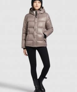 Khujo GERDA SHINY - Cappotto Invernale - Taupe Glänzend, Donna -Offerte khujo Negozio 5b428630ddc24ed59ab253be21348fb4