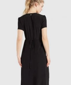 Khujo PORGY - Vestito Estivo - Schwarz, Donna -Offerte khujo Negozio 5b8aaea05f1f47c5a61189c422faa6e2