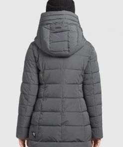 Khujo SILLA - Giacca Invernale - Grau, Donna -Offerte khujo Negozio 5c29c79503854fa8beb0cfa09c3ac09f
