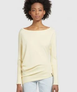 Khujo SHEA - Maglione - Hellgelb, Donna