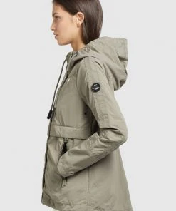 Khujo ZAHIRA3 - Giacca Leggera - Graugrün, Donna -Offerte khujo Negozio 5f6e587f8f1a4c2a942630c0977c9f4f