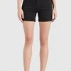 Khujo RIVEN - Shorts Di Jeans - Schwarz, Donna -Offerte khujo Negozio 5f74b1fc22b2496b8fb691f9056f4f96