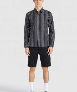 Khujo WAITE - Camicia - Schwarz Gestreift, Uomo -Offerte khujo Negozio 63ddf9e6739e4c9eaa166423ea29dc1e