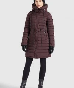Khujo NIANA MATT - Cappotto Invernale - Weinrot, Donna