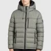 Khujo WANG - Giacca Invernale - Graugrün Polyester, Uomo -Offerte khujo Negozio 677d110e04ff44908693053bfced82b7