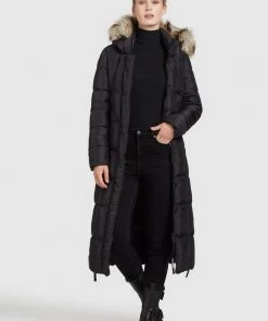 Khujo IRELIA - Cappotto Invernale - Schwarz, Donna