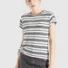 Khujo MATAMA - T-shirt Con Stampa - Naturweiß-dunkelblau Gestreift, Donna 1 Khujo MATAMA - T-shirt Con Stampa - Naturweiß-dunkelblau Gestreift, Donna -Offerte khujo Negozio 68cc79a674e14787bed74e5e4133ef1c