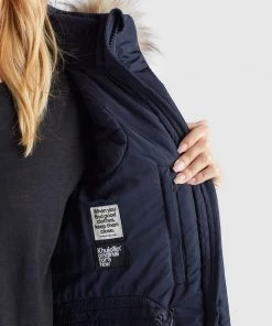 Khujo LUBECK LONG4 - Cappotto Invernale - Blau, Donna -Offerte khujo Negozio 690a68506e424338b7506f40c4b1107c