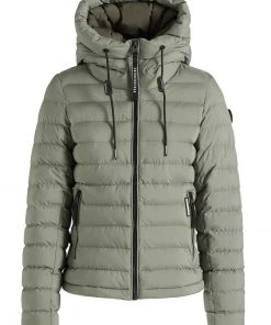 Khujo LOVINA MATT - Giacca Da Mezza Stagione - Graugrün, Donna -Offerte khujo Negozio 6a5587e8f6444bb9b58d36359b7e38c6