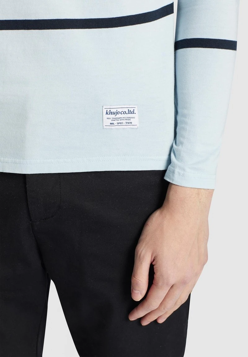Khujo LUCIAN - Maglietta A Manica Lunga - Light Blue, Uomo 7 Khujo LUCIAN - Maglietta A Manica Lunga - Light Blue, Uomo - immagine 5