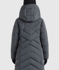 Khujo SUVA - Cappotto Invernale - Grau, Donna -Offerte khujo Negozio 6d255c7a2d574522b74358111337cfef