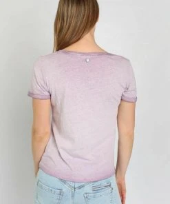 Khujo T-shirt Basic - Grape, Donna -Offerte khujo Negozio 706869564eb24572a88552f58300eede