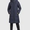 Khujo JILIAS - Cappotto Invernale - Dunkelblau, Donna -Offerte khujo Negozio 7083b56f2df442638334b2168468bccc