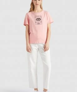 Khujo HELA - T-shirt Con Stampa - Rosa, Donna