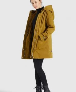 Khujo NOVA - Cappotto Invernale - Curry, Donna -Offerte khujo Negozio 7183473e0d274adbae06df7b2e549307