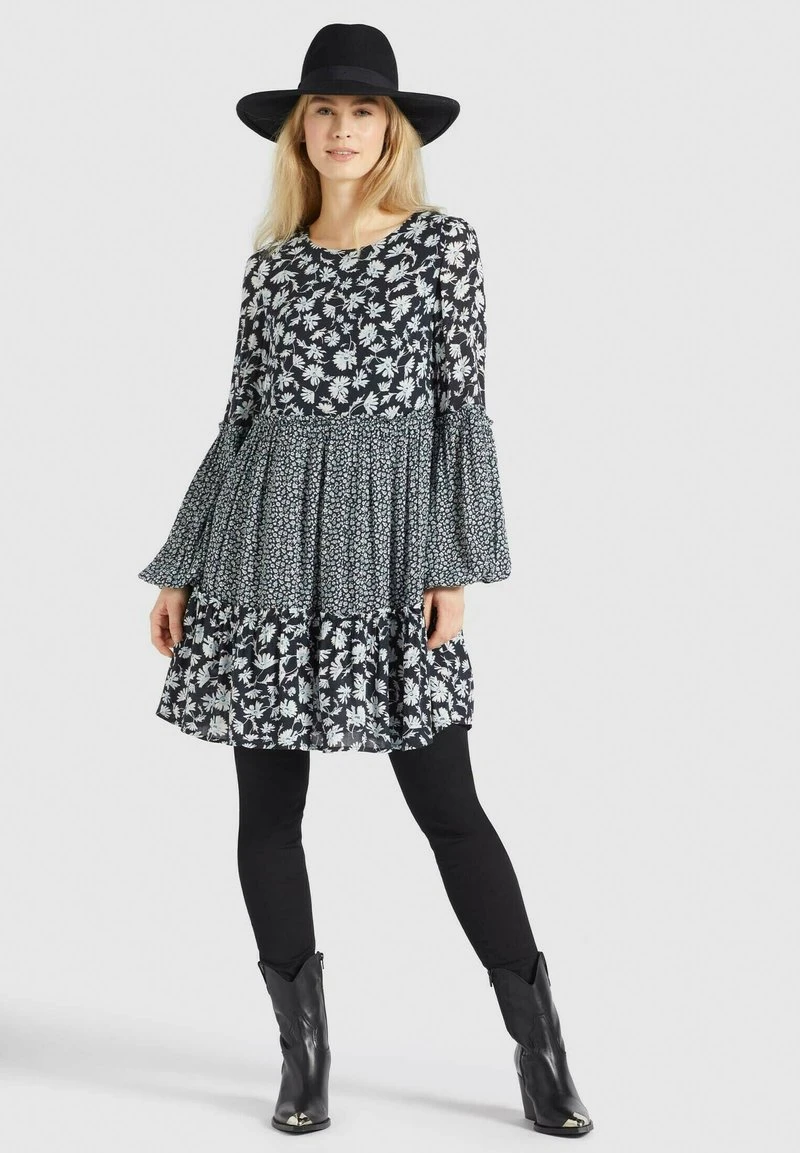 Khujo GRANATA - Vestito Estivo - Schwarz Weiß, Donna 4 Khujo GRANATA - Vestito Estivo - Schwarz Weiß, Donna - immagine 2