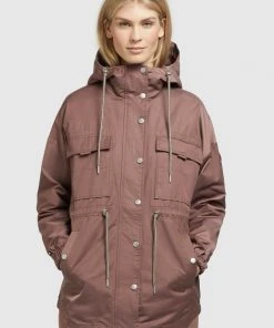 Khujo PRAYATA - Parka - Mauve, Donna