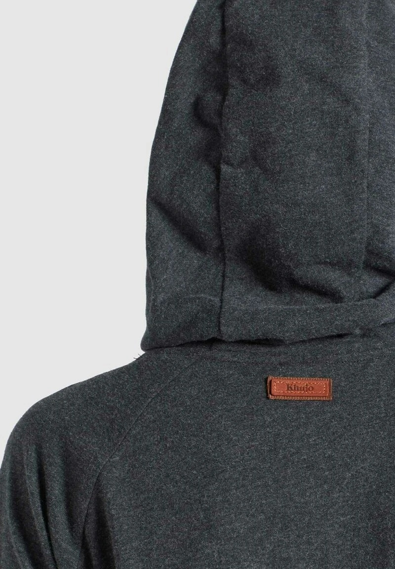 Khujo LINNEA - Felpa Con Cappuccio - Dunkelgrau Meliert, Donna 11 Khujo LINNEA - Felpa Con Cappuccio - Dunkelgrau Meliert, Donna - immagine 9