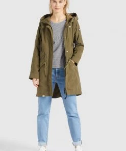 Khujo NEPHELE - Parka - Khaki, Donna -Offerte khujo Negozio 76146661e58e4f9b90ce2cc956f722ed