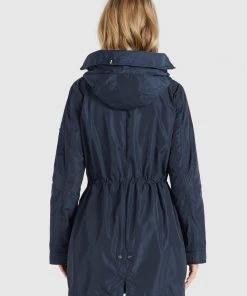 Khujo CATHARINA - Parka - Dunkelblau, Donna -Offerte khujo Negozio 77bf5c87b39a4f83bc7ad9e192900819