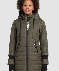 Khujo SHINE2 STRUCTURED - Cappotto Invernale - Dunkeloliv, Donna