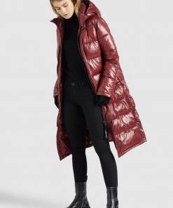 Khujo CORINNA - Cappotto Invernale - Weinrot Glänzend, Donna -Offerte khujo Negozio 7823b65b8b3f42f398c80d3482bd29c9
