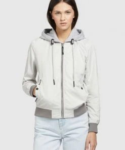 Khujo PERSEE - Giacca Leggera - Hellgrau, Donna