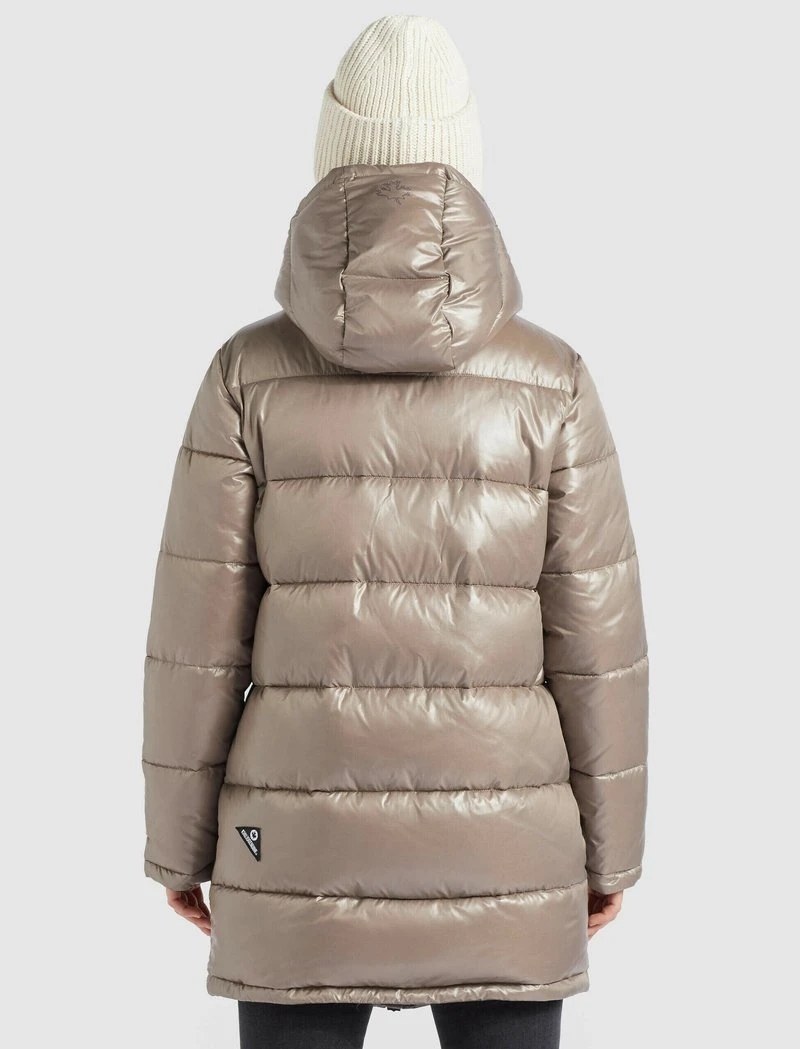 Khujo WENCKE SHINY - Cappotto Invernale - Taupe Glänzend, Donna 5 Khujo WENCKE SHINY - Cappotto Invernale - Taupe Glänzend, Donna - immagine 3