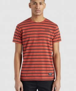 Khujo SAER - T-shirt Con Stampa - Orange, Uomo