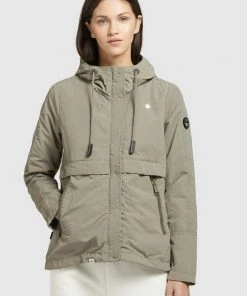 Khujo ZAHIRA3 - Giacca Leggera - Graugrün, Donna