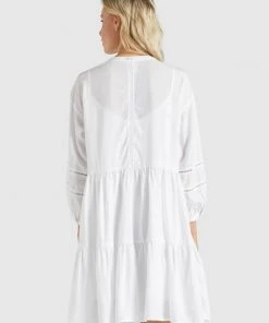 Khujo CREPES - Vestito Estivo - Weiß, Donna -Offerte khujo Negozio 7e93d63ac7b642dfaf93f7130c3b033c