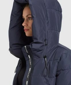 Khujo JILIAS - Cappotto Invernale - Dunkelblau, Donna -Offerte khujo Negozio 7ec85c0be9d54fc39a1771532054fb24