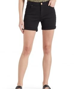 Khujo RIVEN - Shorts Di Jeans - Schwarz, Donna -Offerte khujo Negozio 7f7ee7b0d87b4a7c8d34fd8d612f8f53