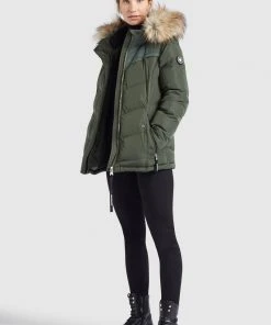 Khujo WINSEN6 - Giacca Invernale - Dunkeloliv, Donna -Offerte khujo Negozio 80d05abad71c4e009e91a58688949f9f