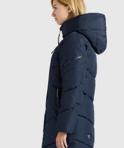 Khujo JORDIS2 - Cappotto Invernale - Dunkelblau, Donna -Offerte khujo Negozio 81bb559de5da474280439374d21ae91d